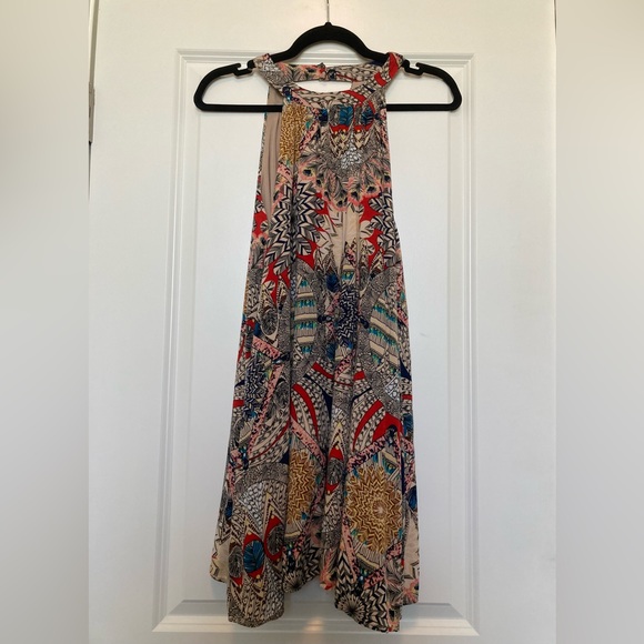 JODIFL Dresses & Skirts - JODIFL Multicolor Printed dress with Red and Blue Accents